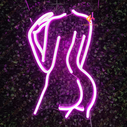 Female body neon sign sexy woman body light decor for room