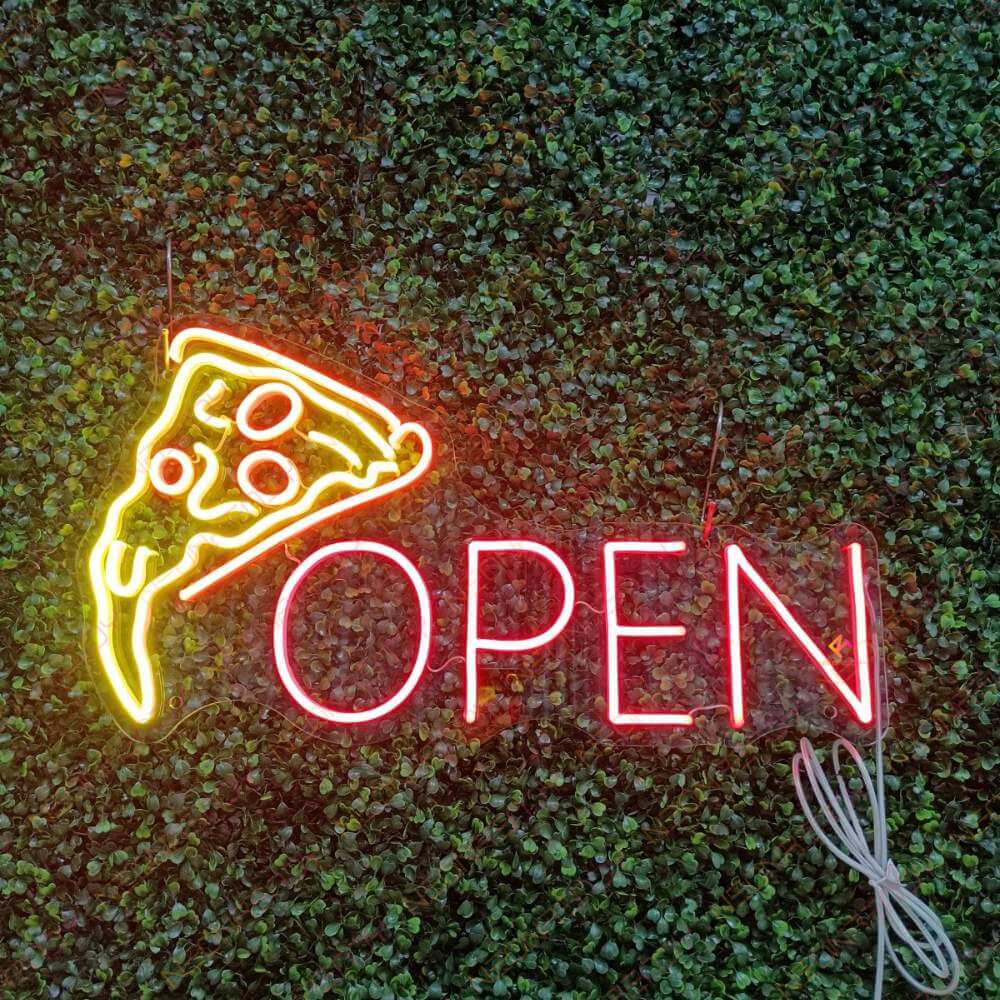 Neon Pizza Open Sign Restaurant Led Light