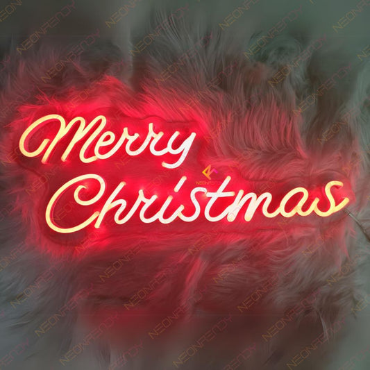 Merry Christmas Neon Sign Word Light Up