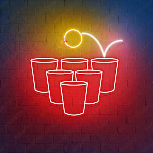 Beer Pong Neon Sign Party Led Light