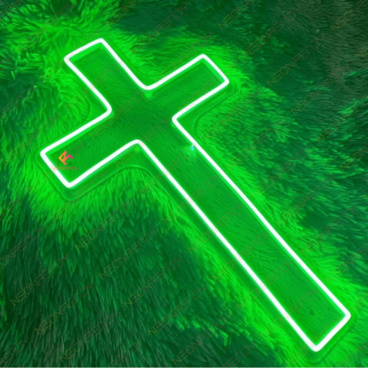 Cross Neon Sign Christian Church Led Light