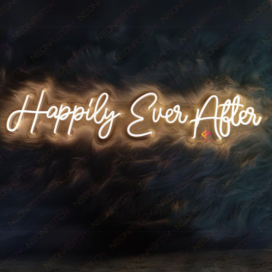 Happily Ever After Lighted Word Neon Sign Inspiration