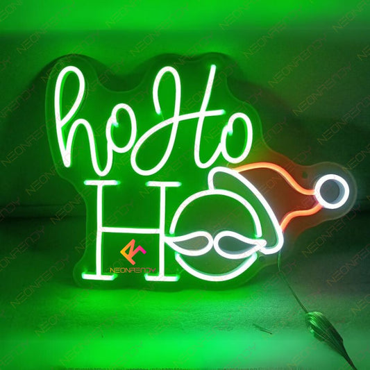 Ho Ho Ho Word Light Santa Claus Neon Sign