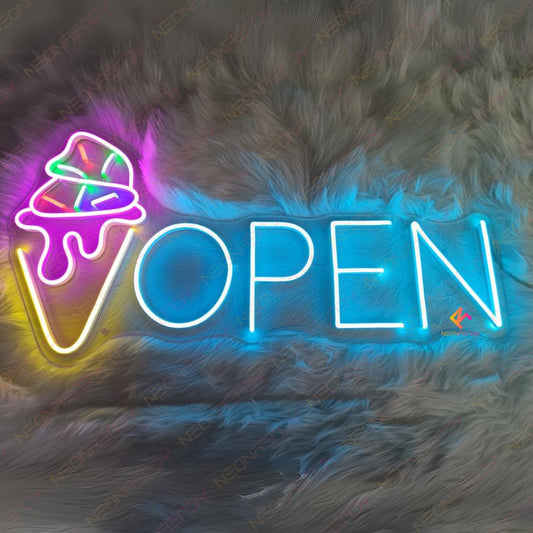 Ice Cream Open Neon Sign Dessert Led Light