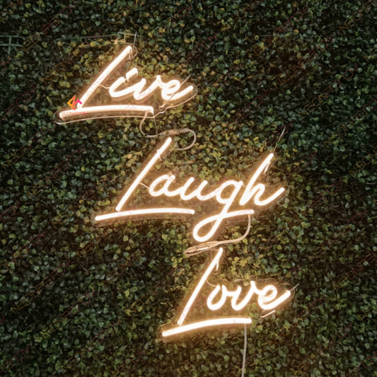 Live Laugh Love Neon Sign Customizable Led Light 
