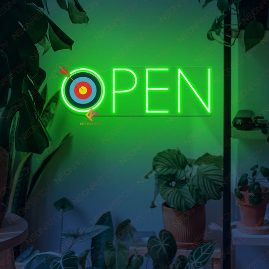 Neon Open Archery Sign Atheles Led Light
