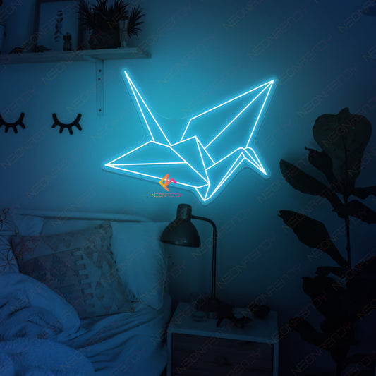 Origami Paper Crane Neon Sign Japanese Led Light