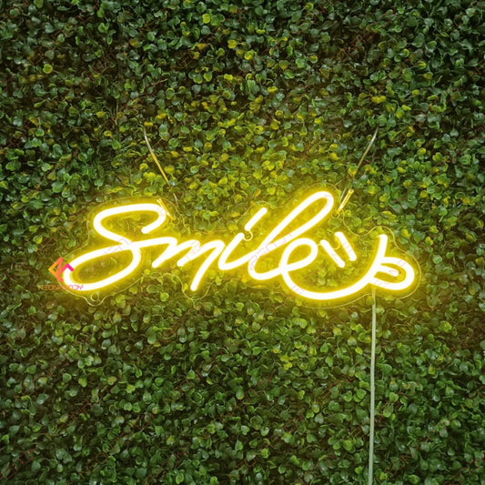 Enjoy your space with our Smile Neon Sign Inspirational Led Light