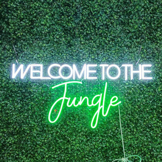 Welcome To The Jungle Neon Sign Inspiration Light