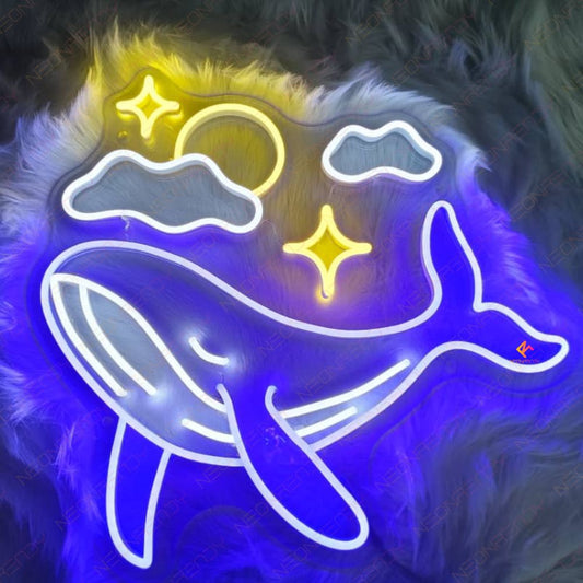 Whale Neon Sign Led Light For Room
