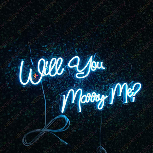 Will You Marry Me Neon Sign Love Led Light